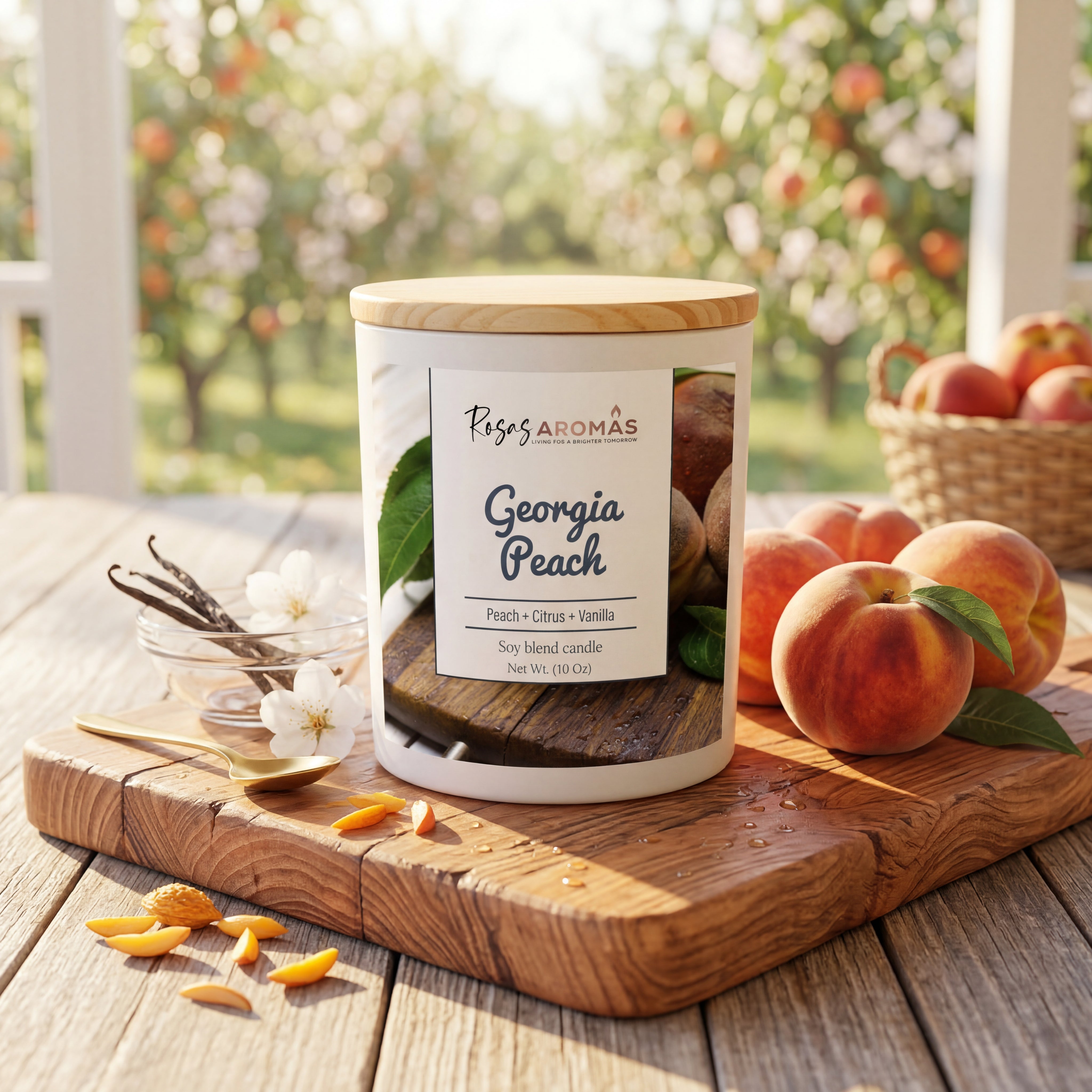 Georgia Peach (10oz) – Rosas Aromas