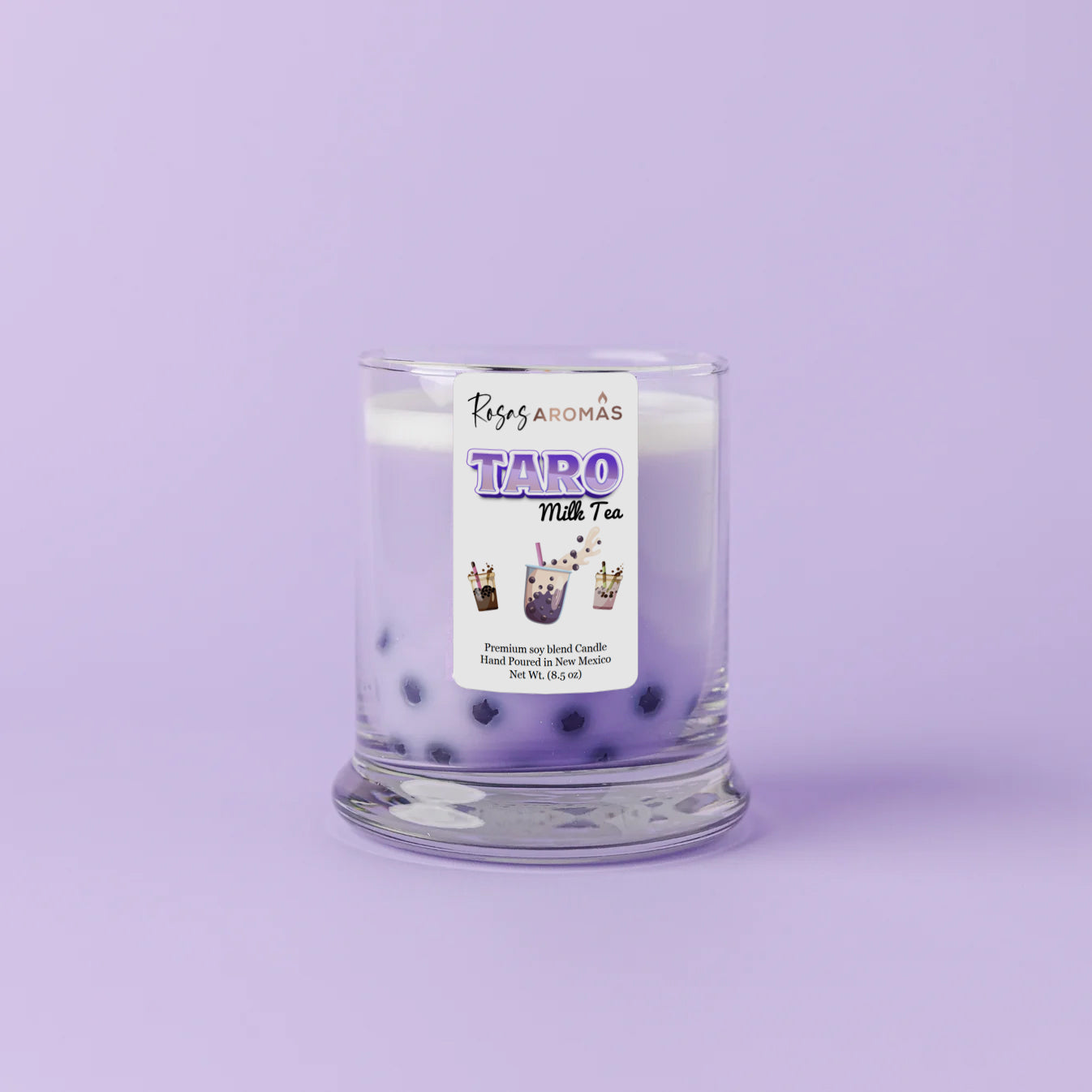 Boba Candle - Taro Milk Tea